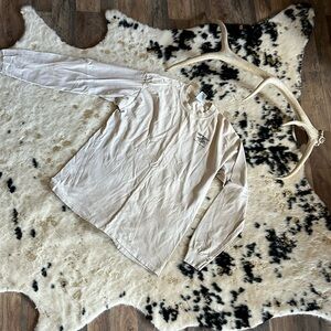 Men’s Large Tan Long Sleeve shirt